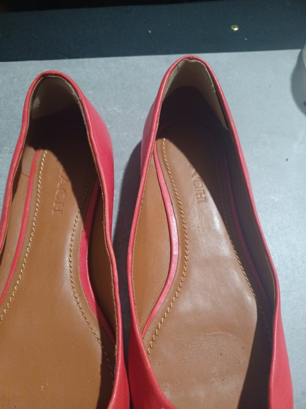 Coach Leather Ballerina Flats Women's Size 11 - Picture 4 of 7